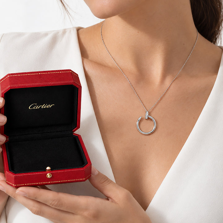 CARTIER ジュストアンクル ネックレス 0.12CT