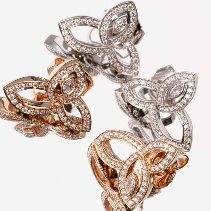 HARRY WINSTON リリークラスター ピアス 0.63CT