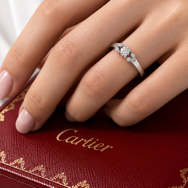CARTIER バレリーナ リング 0.24CT