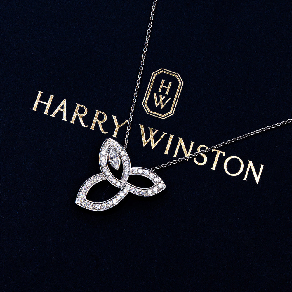 HARRY WINSTON リリークラスター ネックレス