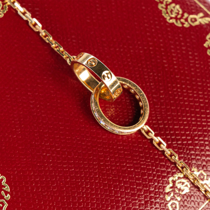 CARTIER ラブ ネックレス 0.22CT