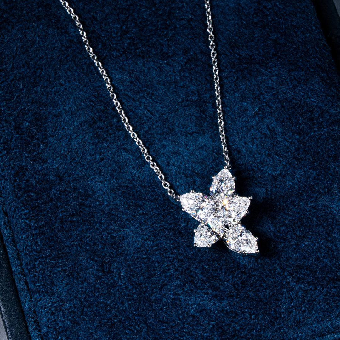 HARRY WINSTON ウィンストンクラスター ネックレス 1CT