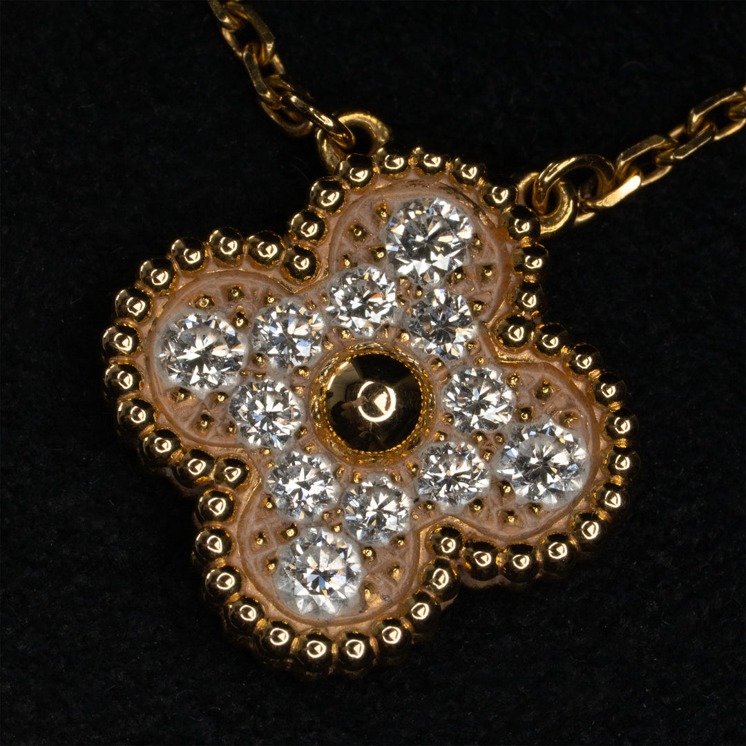 VAN CLEEF &amp; ARPELS アルハンブラ ネックレス 0.48CT
