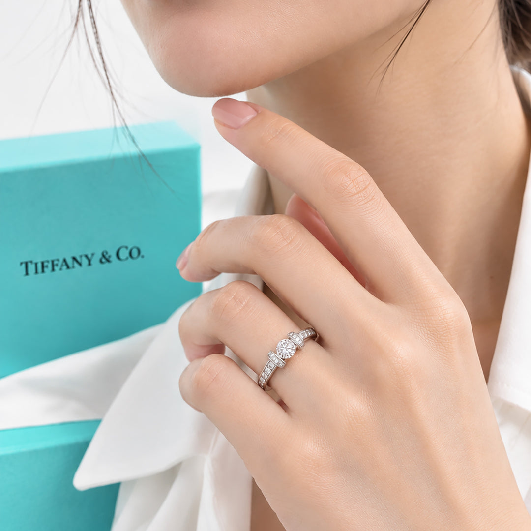 TIFFANY&amp;Co. リボン リング 0.7CT